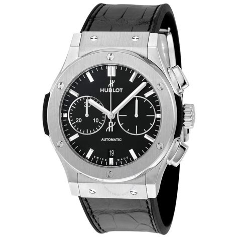 hublot classic fusion black chronograph|hublot classic fusion chronograph santorini.